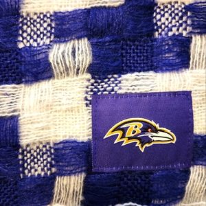 Foco Checkered Baltimore Ravens Scarf